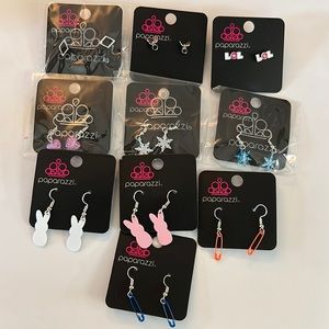 10 piece paparazzi starlet shimmer earrings